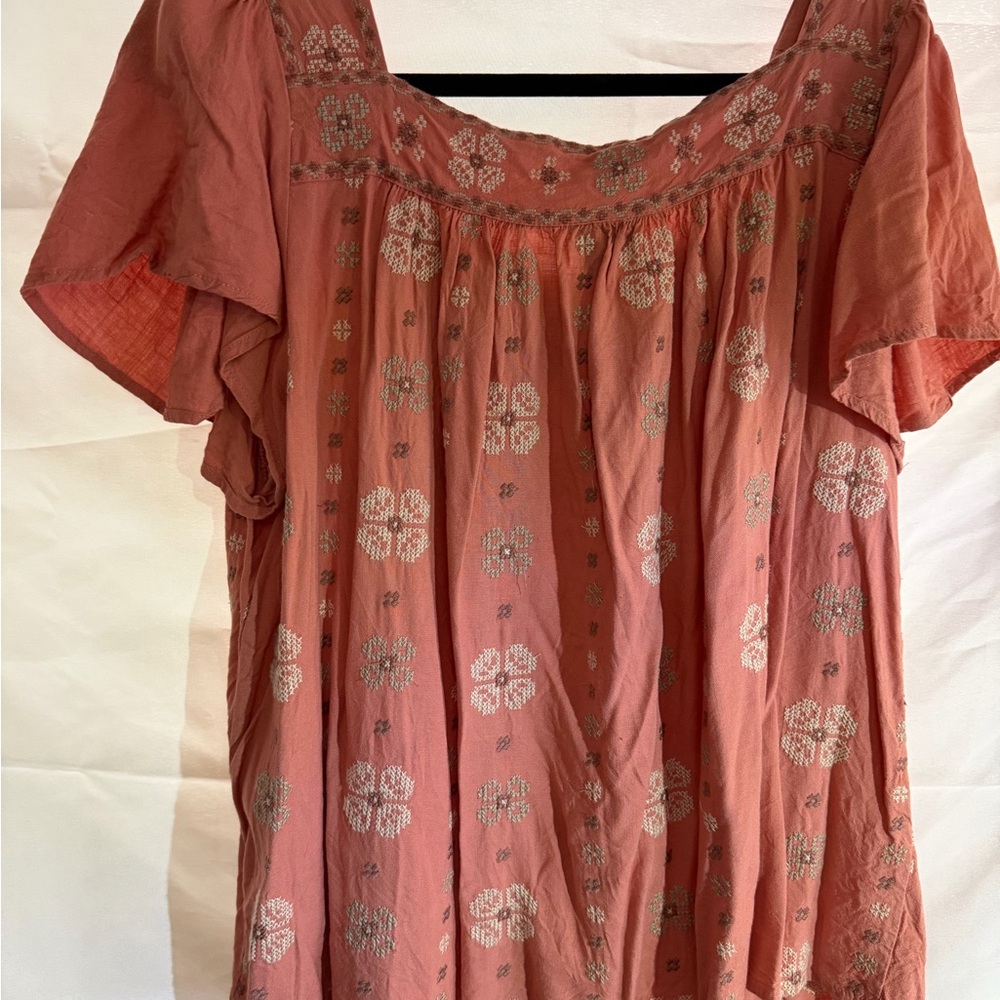 Torrid Embroidered Button-Down Blouse - image 5